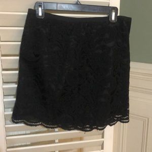 Black lace skirt